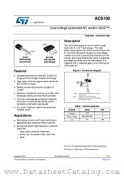 ACS108-8SA datasheet pdf ST Microelectronics