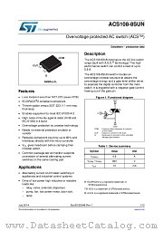 ACS108-8SUN-TR datasheet pdf ST Microelectronics