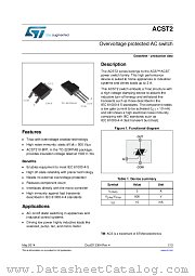ACST210-8FP datasheet pdf ST Microelectronics