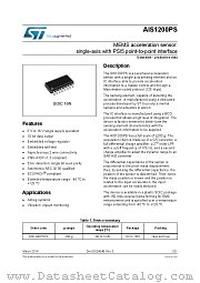 AIS1200PSTR datasheet pdf ST Microelectronics