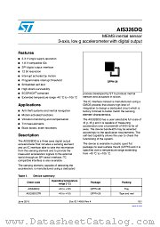 AIS326DQ datasheet pdf ST Microelectronics