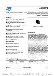 AIS328DQTR datasheet pdf ST Microelectronics