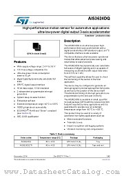 AIS3624DQ datasheet pdf ST Microelectronics