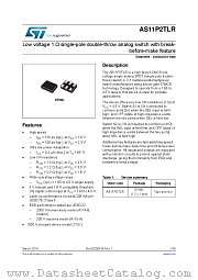 AS11P2TLRQ datasheet pdf ST Microelectronics
