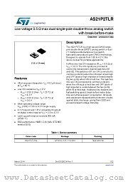 AS21P2TLR datasheet pdf ST Microelectronics