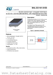 BAL-CC1101-01D3 datasheet pdf ST Microelectronics
