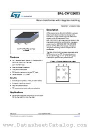 BAL-CW1250D3 datasheet pdf ST Microelectronics