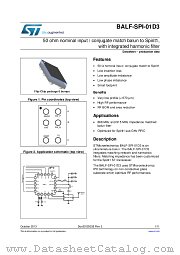 BALF-SPI-01D3 datasheet pdf ST Microelectronics