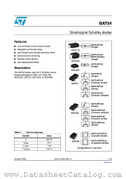 BAT54KFILM datasheet pdf ST Microelectronics