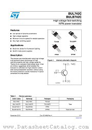 BULB742C-1 datasheet pdf ST Microelectronics