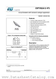 CBTVS2A12-1F3 datasheet pdf ST Microelectronics