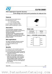 CLP30-200B1RL datasheet pdf ST Microelectronics