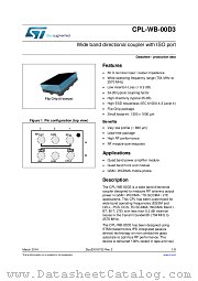 CPL-WB-00D3 datasheet pdf ST Microelectronics