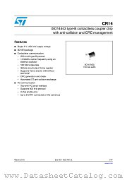CR14-MQP/1GE datasheet pdf ST Microelectronics