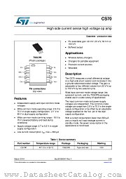 CS70 datasheet pdf ST Microelectronics