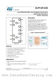 DLPF-GP-01D3 datasheet pdf ST Microelectronics