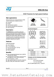 DSILC6-4xx datasheet pdf ST Microelectronics