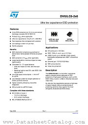 DVIULC6-2P6 datasheet pdf ST Microelectronics