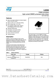 E-L6258 datasheet pdf ST Microelectronics