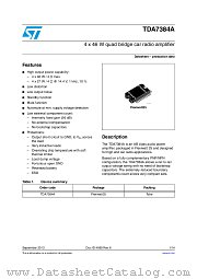 E-TDA7384A datasheet pdf ST Microelectronics