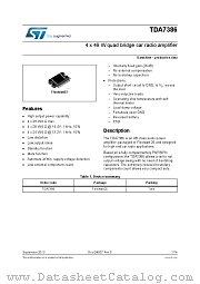 E-TDA7386 datasheet pdf ST Microelectronics
