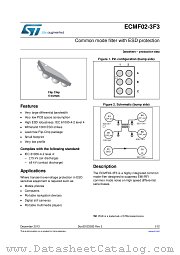 ECMF02-3F3 datasheet pdf ST Microelectronics