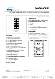 ECMF02-4CMX8 datasheet pdf ST Microelectronics