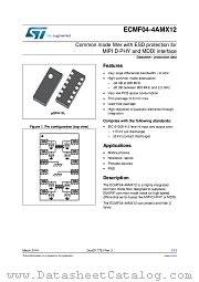 ECMF04-4AMX12 datasheet pdf ST Microelectronics