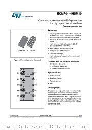 ECMF04-4HSM10 datasheet pdf ST Microelectronics