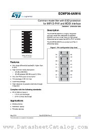 ECMF06-6AM16 datasheet pdf ST Microelectronics