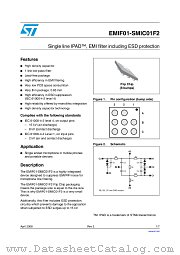 EMIF01-SMIC01F2 datasheet pdf ST Microelectronics