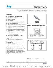 EMIF01-TV01F3 datasheet pdf ST Microelectronics