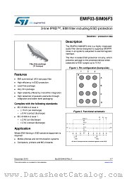 EMIF03-SIM06F3 datasheet pdf ST Microelectronics