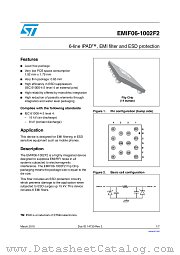 EMIF06-1002F2 datasheet pdf ST Microelectronics