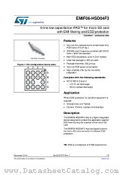 EMIF06-HSD04F3 datasheet pdf ST Microelectronics