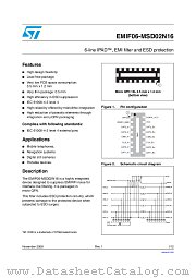 EMIF06-MSD02N16 datasheet pdf ST Microelectronics