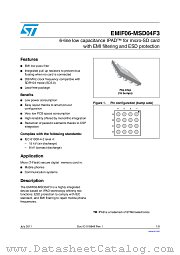 EMIF06-MSD04F3 datasheet pdf ST Microelectronics