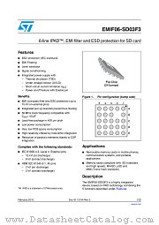 EMIF06-SD03F3 datasheet pdf ST Microelectronics