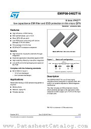 EMIF08-0402T16 datasheet pdf ST Microelectronics