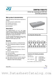 EMIF08-VID01F2 datasheet pdf ST Microelectronics