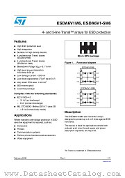 ESDA6V1-5M6 datasheet pdf ST Microelectronics