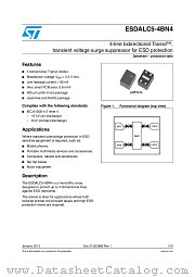 ESDALC5-4BN4 datasheet pdf ST Microelectronics