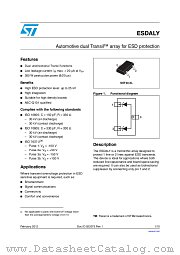 ESDA25LY datasheet pdf ST Microelectronics