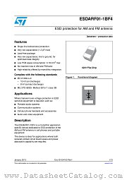 ESDARF01-1BF4 datasheet pdf ST Microelectronics