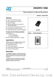 ESDARF01-1BM2 datasheet pdf ST Microelectronics