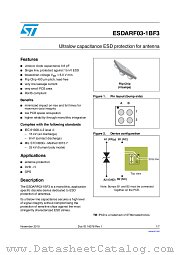 ESDARF03-1BF3 datasheet pdf ST Microelectronics