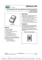 ESDAULC5-1BF4 datasheet pdf ST Microelectronics