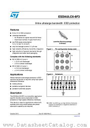ESDAULC6-8F3 datasheet pdf ST Microelectronics
