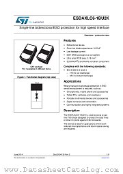 ESDAXLC6-1BU2K datasheet pdf ST Microelectronics