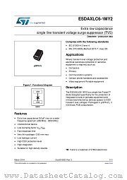 ESDAXLC6-1MY2 datasheet pdf ST Microelectronics